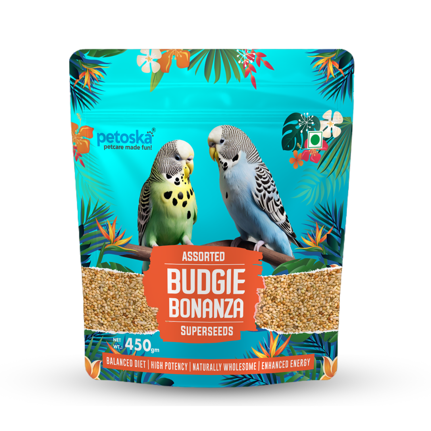 Petoska Assorted Super Seeds for Budgies